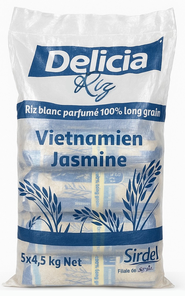 SAC DE RIZ DELICIA DE 4,5 KG X 5 DE RIZ